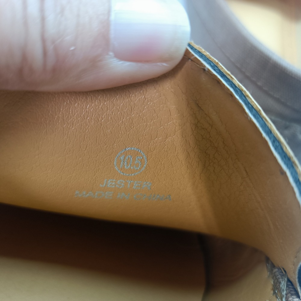 Tahari Jester Mens 10.5‎ Bit Loafers Tan Brown Fabric Driving Moccasins Casual - Picture 6 of 7